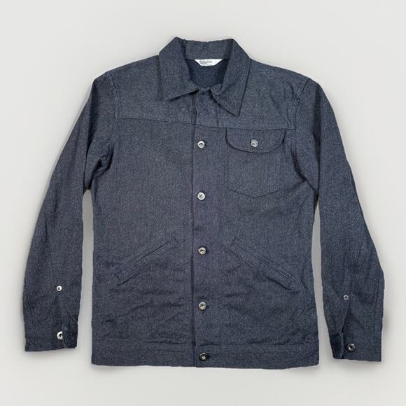 3Sixteen Ranch Jacket Mens Size Small Denim Selvedge Salt Pepper Barn - Picture 2 of 13